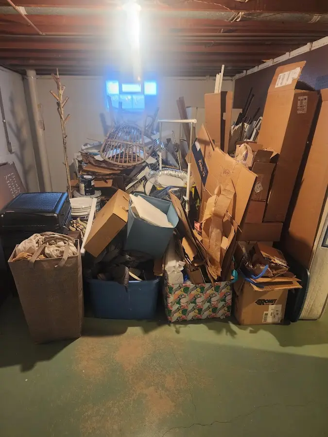 Roll-off dumpster container at job site for Roll Off Dumpster Rental in Williamsburg